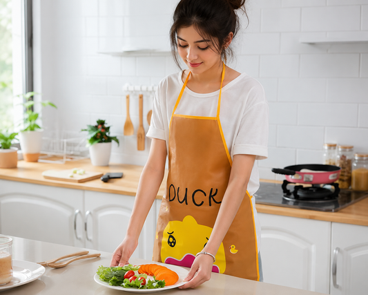 Apron for kitchen|EVA Material Apron – Soft & Elastic, Random Character Design